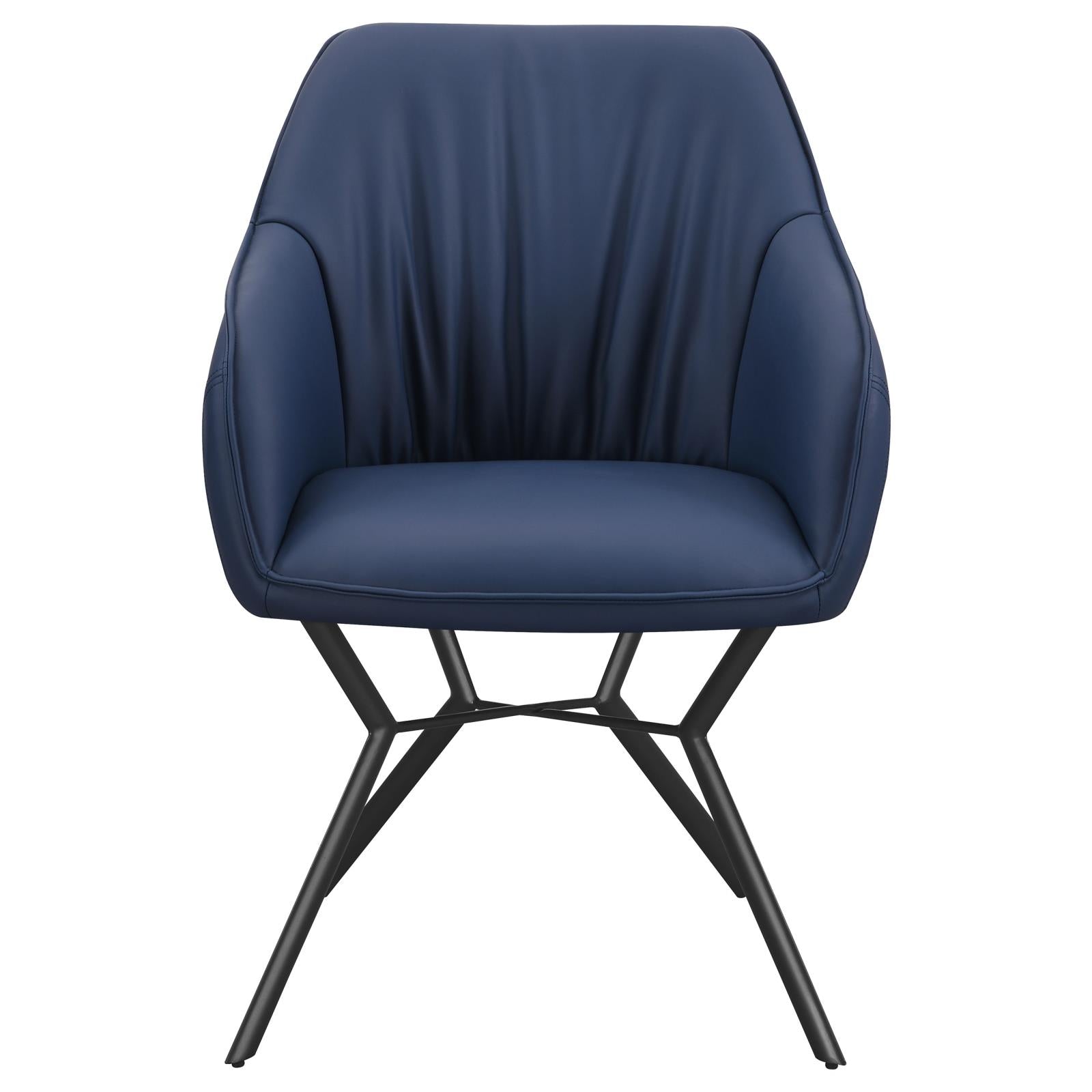 Trevon Upholstered Tufted Side Chairs (Set of 2) Blue/Brown - 193722 - Bien Home Furniture & Electronics