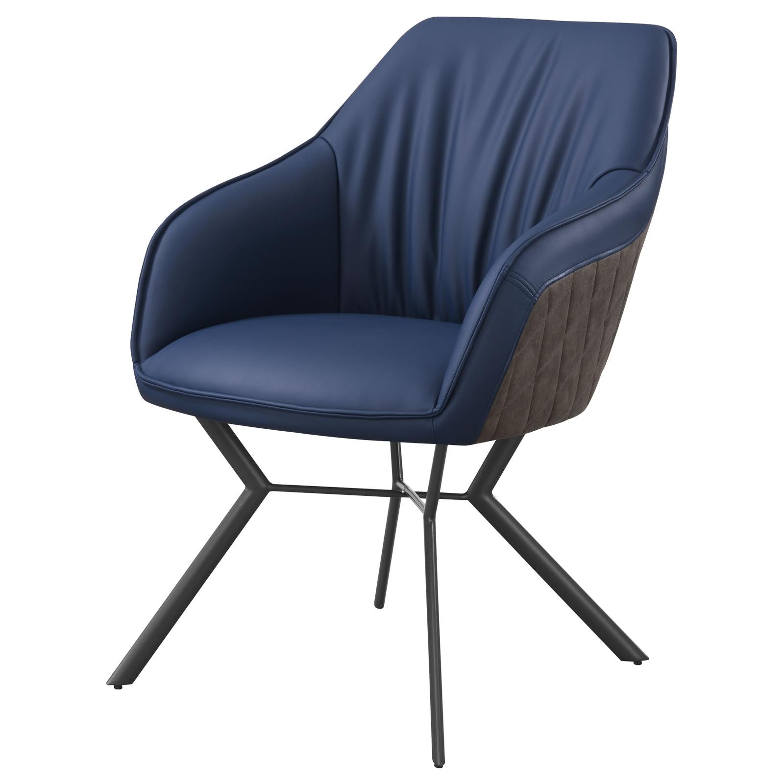 Trevon Upholstered Tufted Side Chairs (Set of 2) Blue/Brown - 193722 - Bien Home Furniture & Electronics