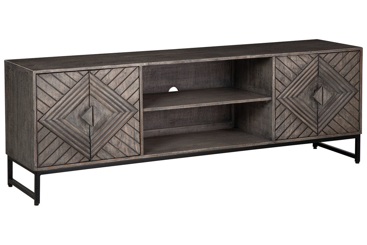 Treybrook Distressed Gray Accent Cabinet - A4000512 - Bien Home Furniture & Electronics