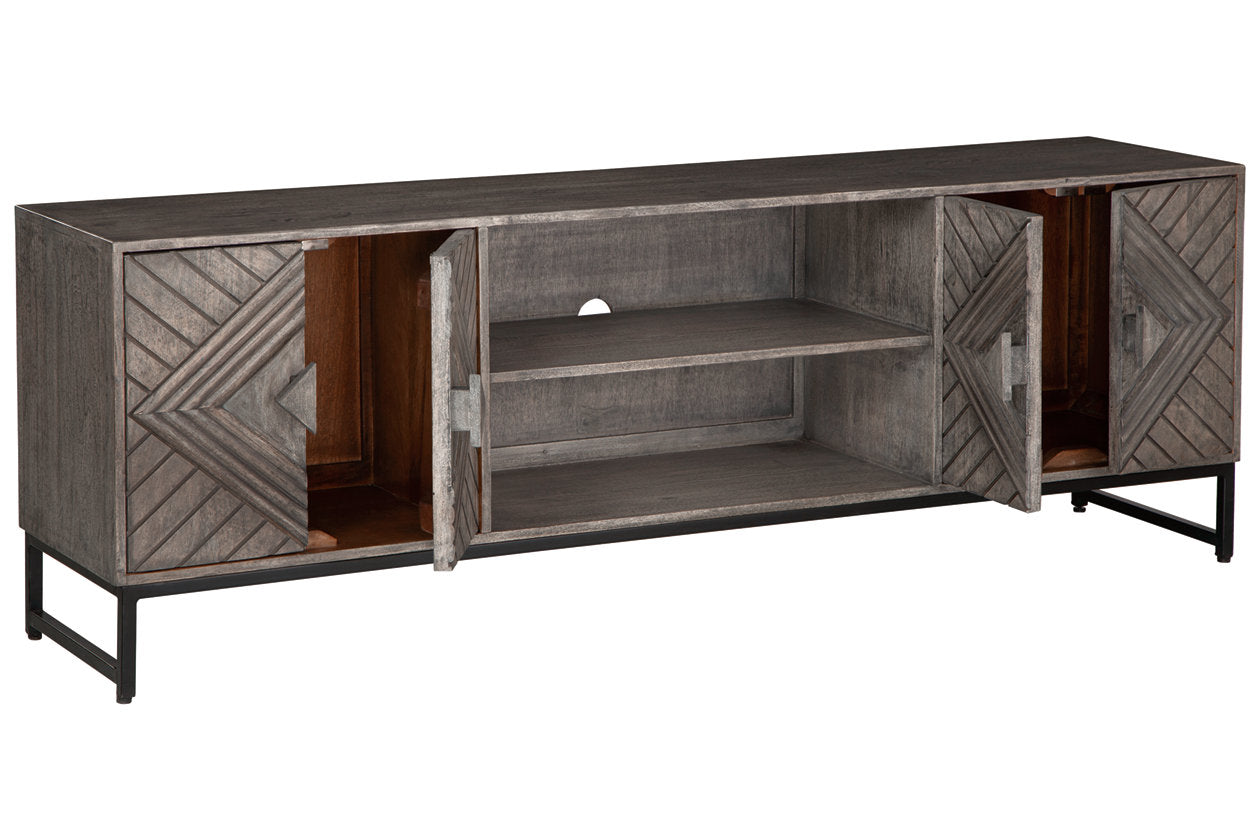 Treybrook Distressed Gray Accent Cabinet - A4000512 - Bien Home Furniture & Electronics