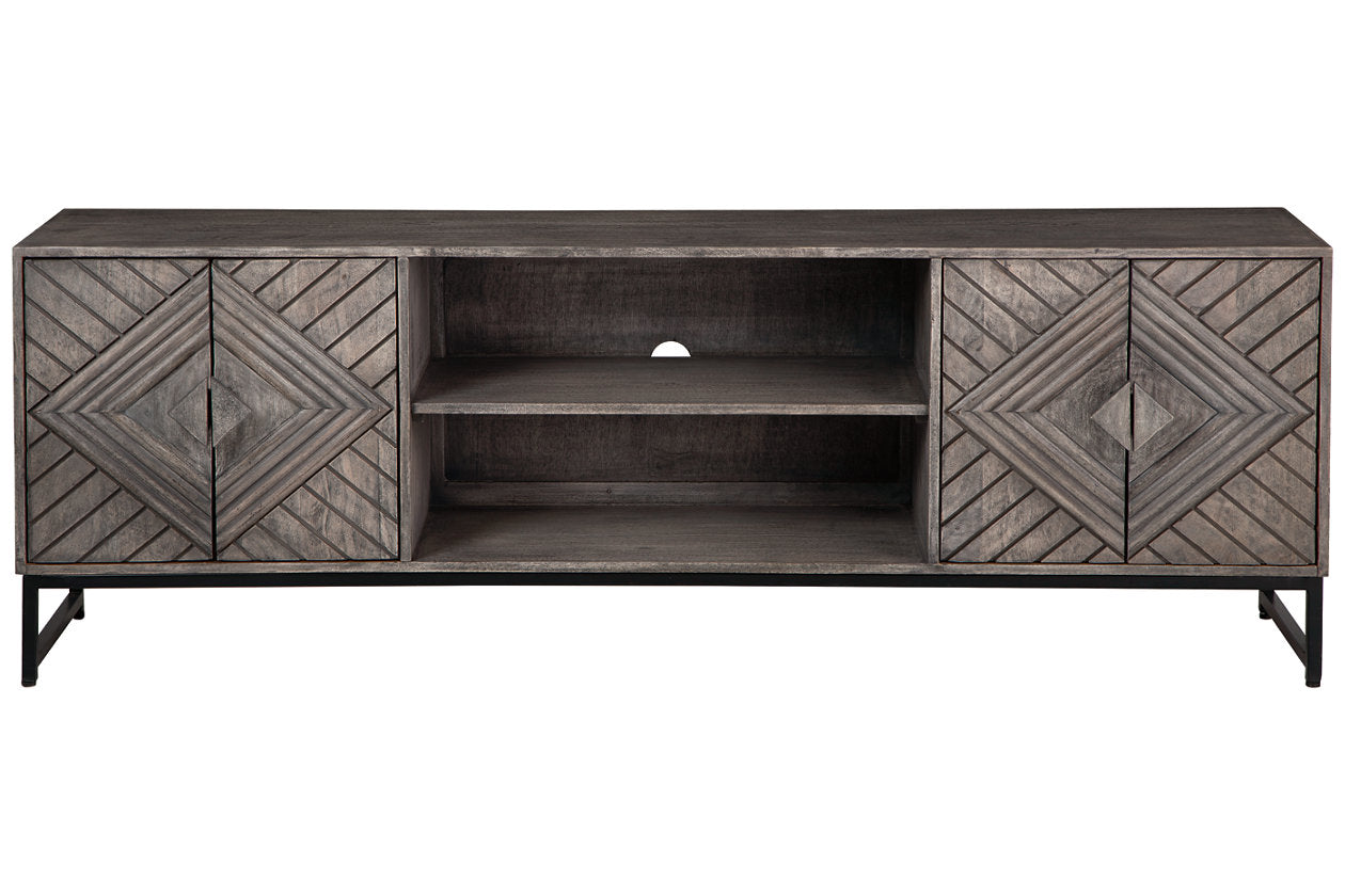 Treybrook Distressed Gray Accent Cabinet - A4000512 - Bien Home Furniture & Electronics