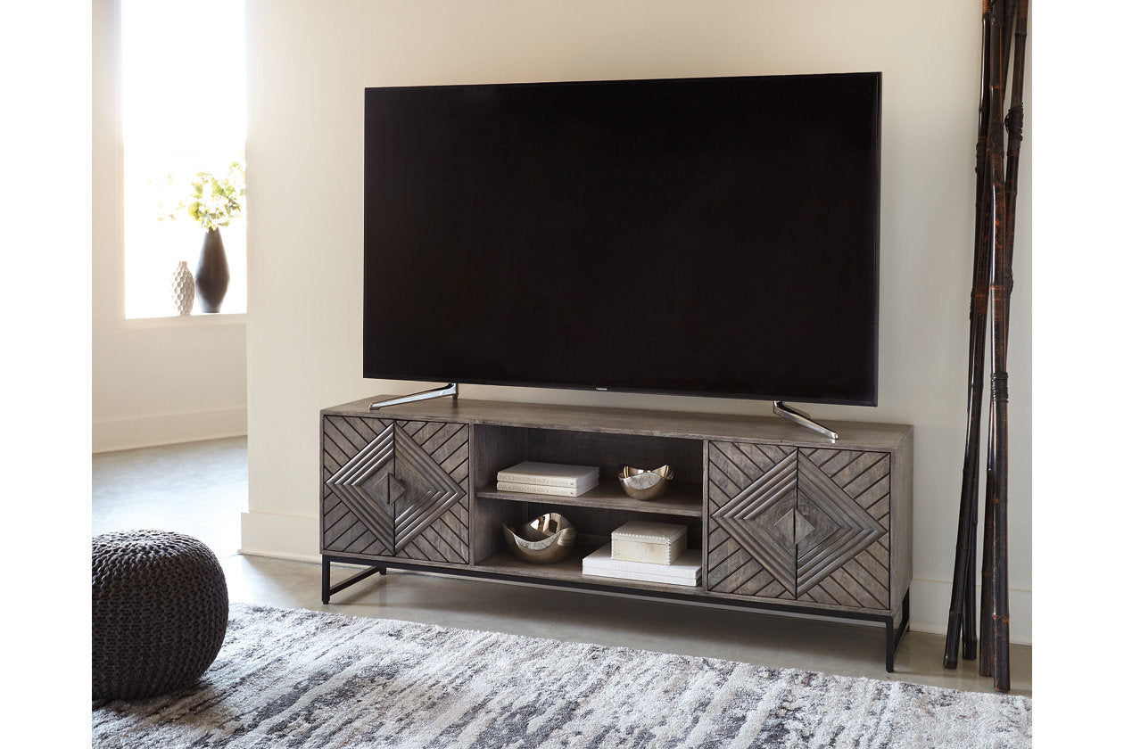 Treybrook Distressed Gray Accent Cabinet - A4000512 - Bien Home Furniture & Electronics