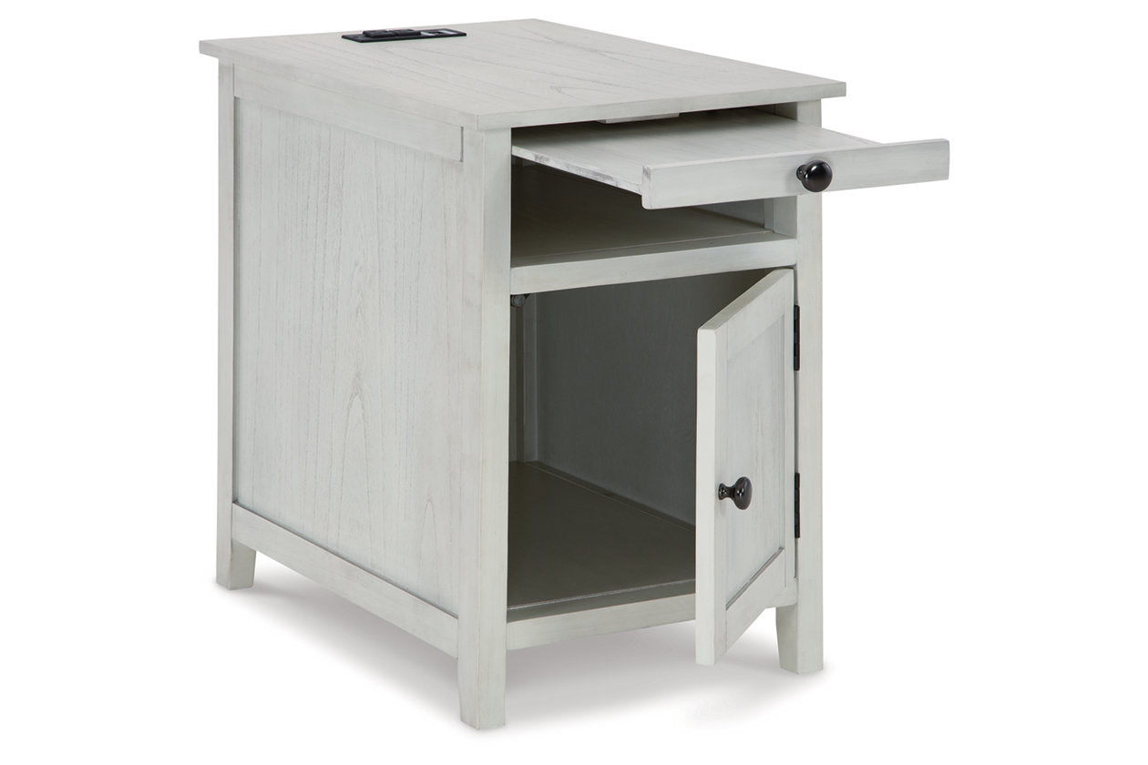 Treytown Antique White Chairside End Table - T300-517 - Bien Home Furniture & Electronics