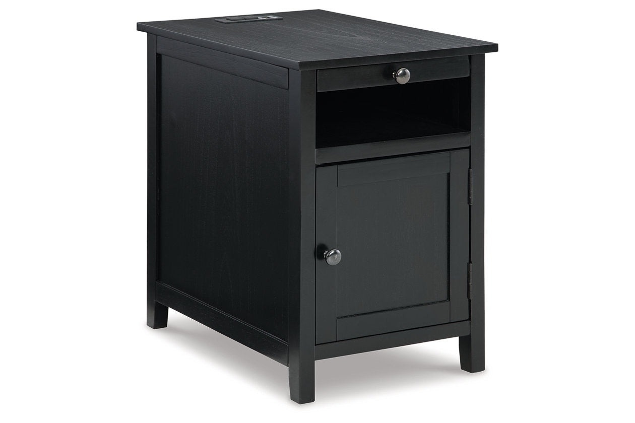 Treytown Black Chairside End Table - T300-617 - Bien Home Furniture & Electronics