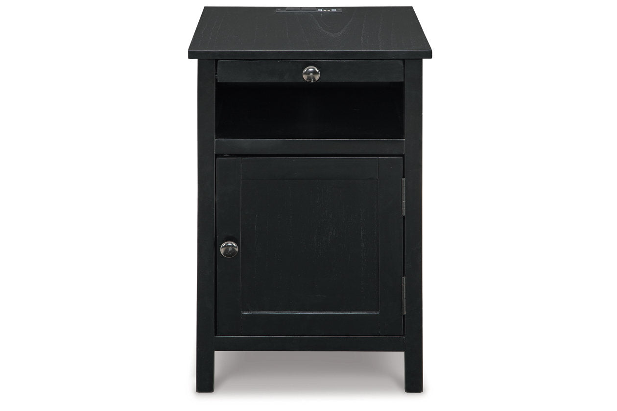 Treytown Black Chairside End Table - T300-617 - Bien Home Furniture & Electronics