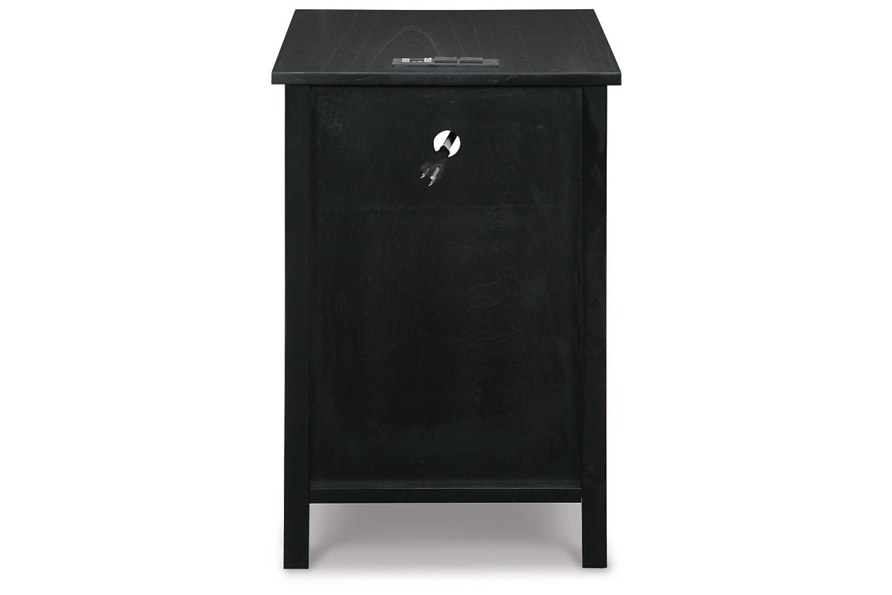 Treytown Black Chairside End Table - T300-617 - Bien Home Furniture & Electronics