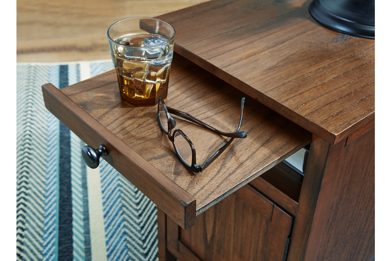 Treytown Brown Chairside End Table - T300-117 - Bien Home Furniture & Electronics