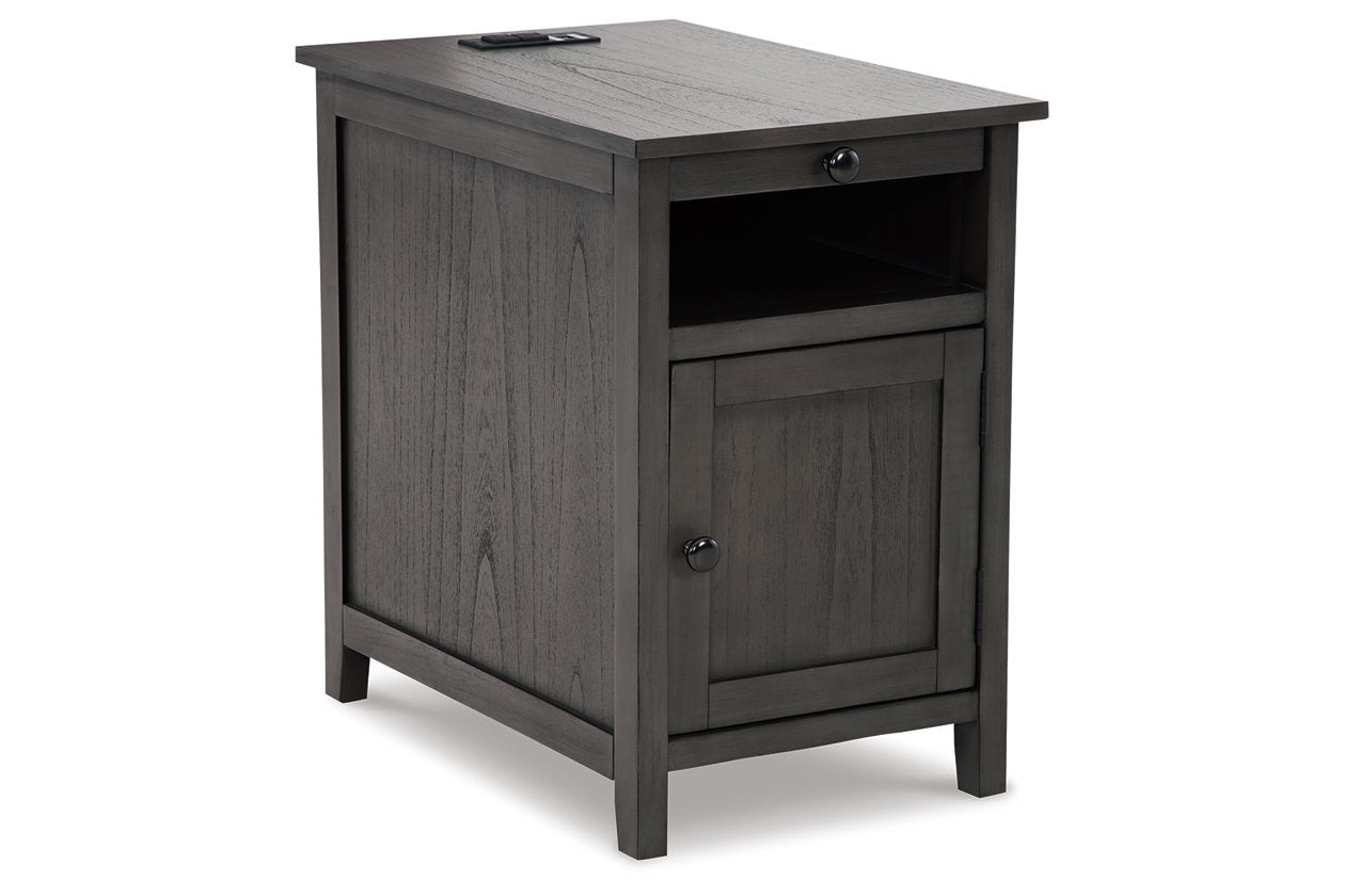 Treytown Gray Chairside End Table - T300-317 - Bien Home Furniture & Electronics