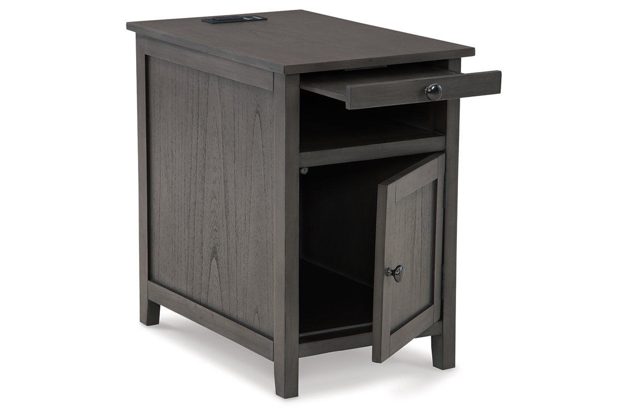 Treytown Gray Chairside End Table - T300-317 - Bien Home Furniture & Electronics