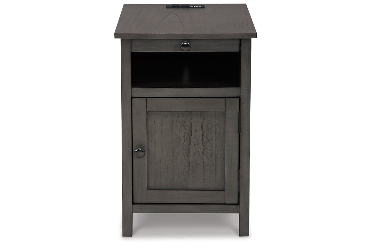 Treytown Gray Chairside End Table - T300-317 - Bien Home Furniture & Electronics
