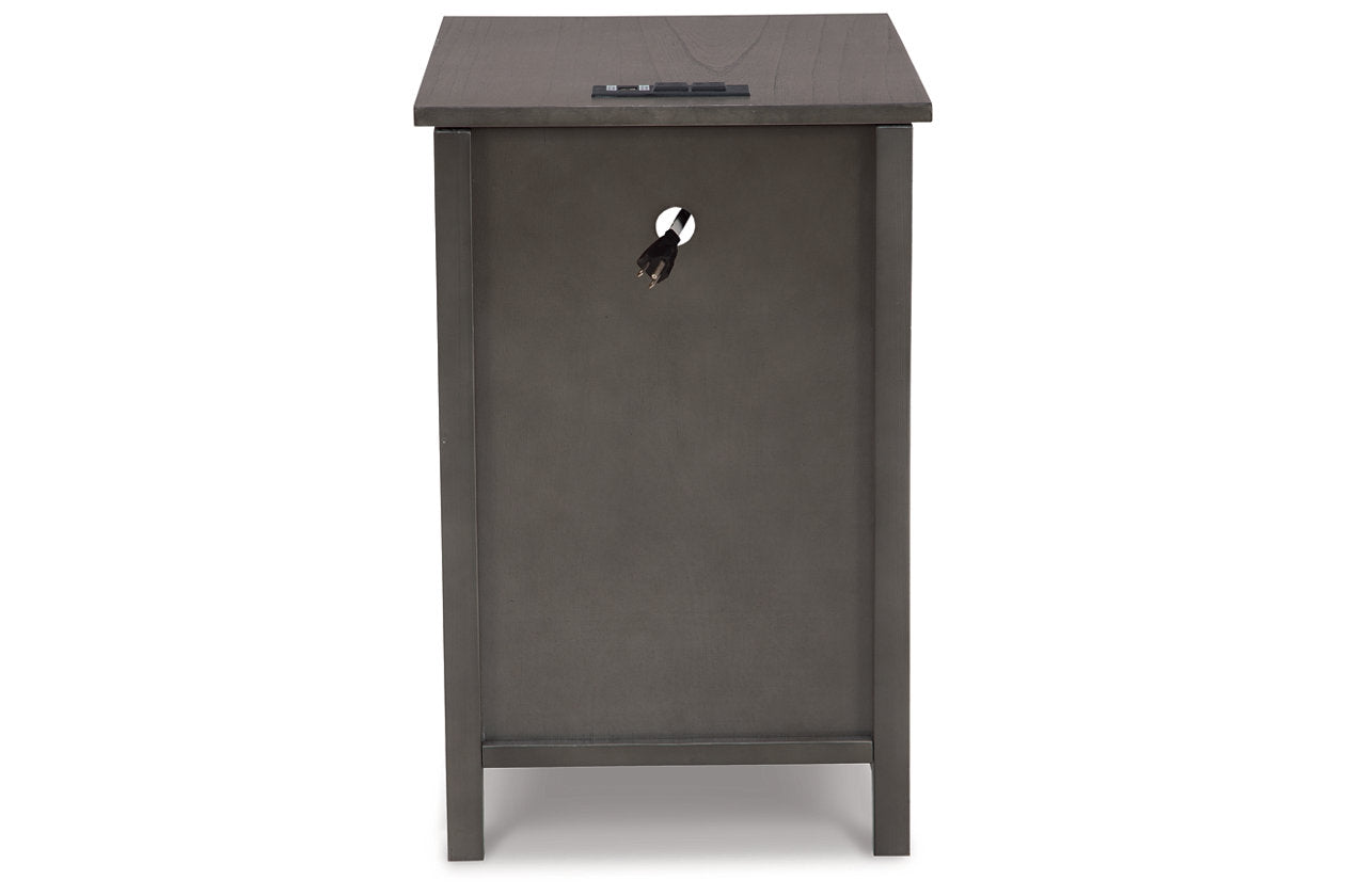 Treytown Gray Chairside End Table - T300-317 - Bien Home Furniture & Electronics