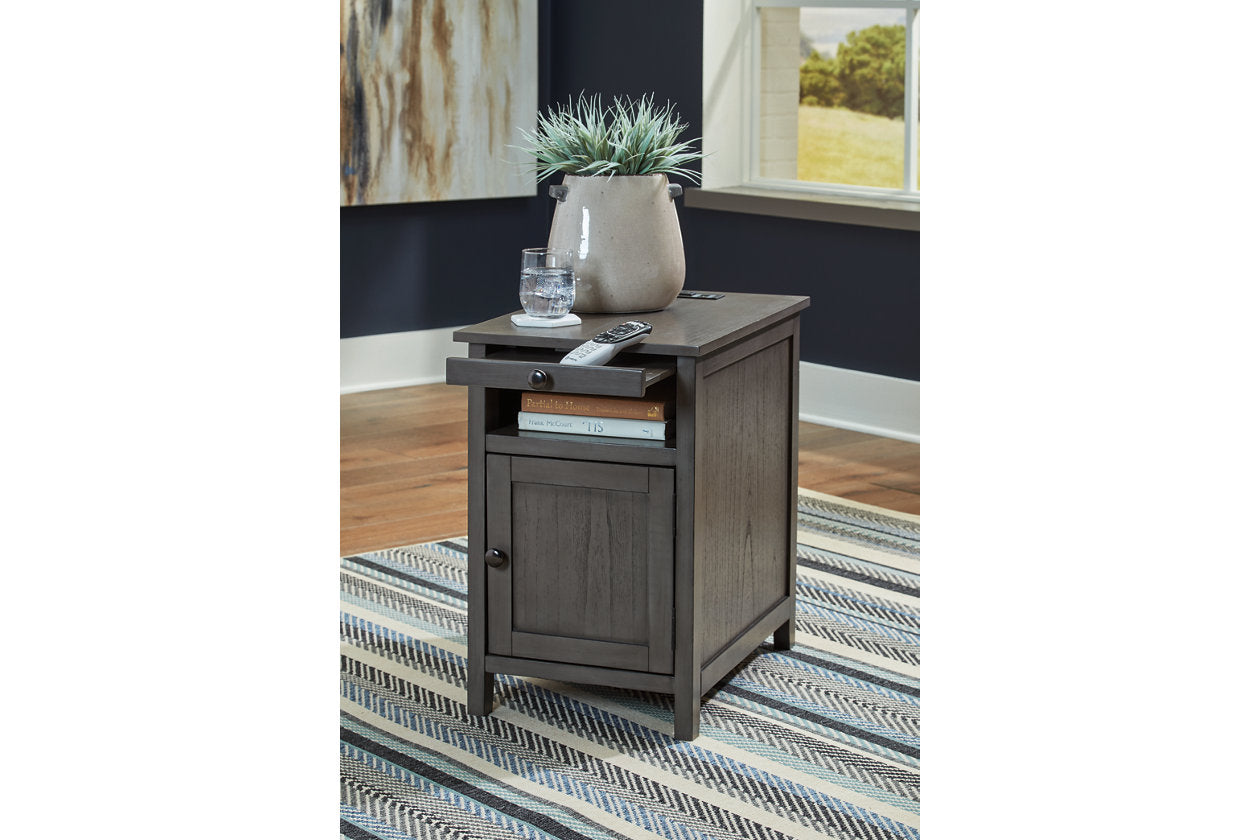 Treytown Gray Chairside End Table - T300-317 - Bien Home Furniture & Electronics