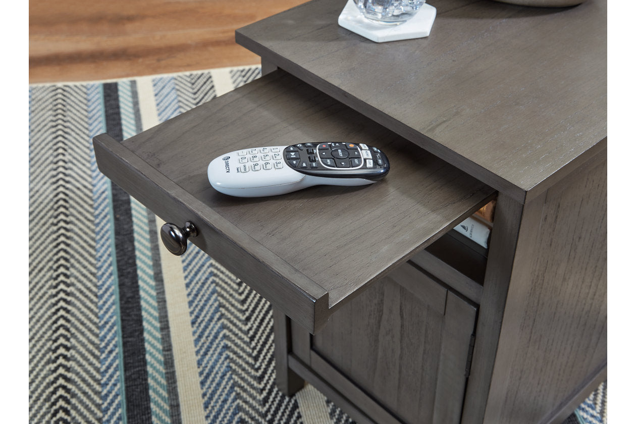 Treytown Gray Chairside End Table - T300-317 - Bien Home Furniture & Electronics