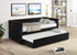 Trina Black Velvet Twin Daybed - SET | 5335BK-ARM | 5335BK-BACK - Bien Home Furniture & Electronics