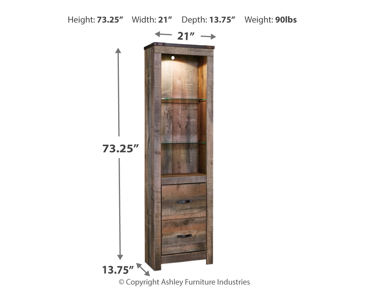 Trinell Brown Pier - W446-24 - Bien Home Furniture & Electronics