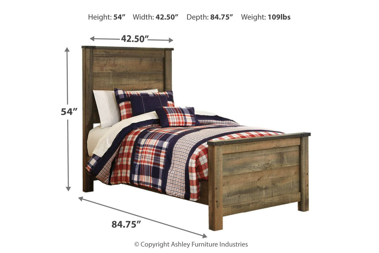 Trinell Brown Twin Panel Bed - SET | B446-52 | B446-53 | B446-83 - Bien Home Furniture & Electronics