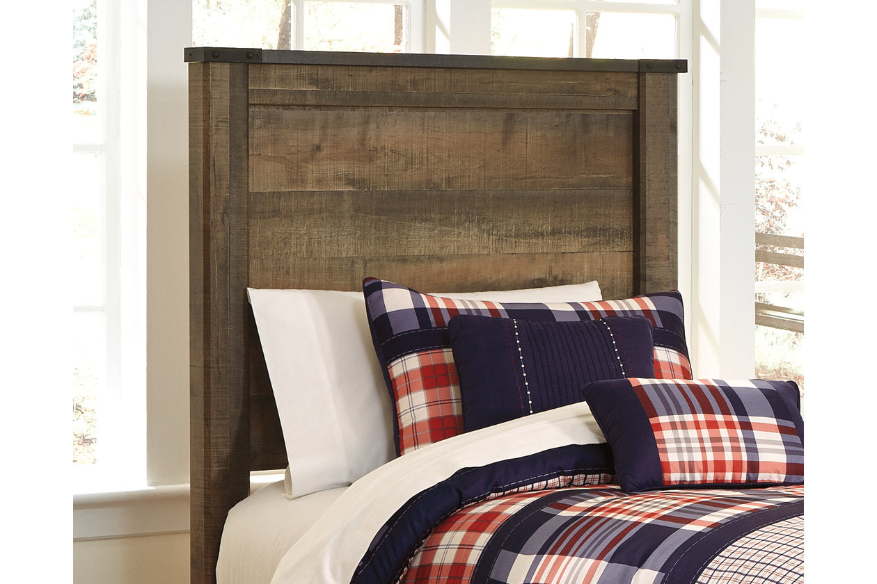 Trinell Brown Twin Panel Bed with 1 Large Storage Drawer - SET | B100-11 | B446-52 | B446-53 | B446-60 | B446-83 - Bien Home Furniture & Electronics