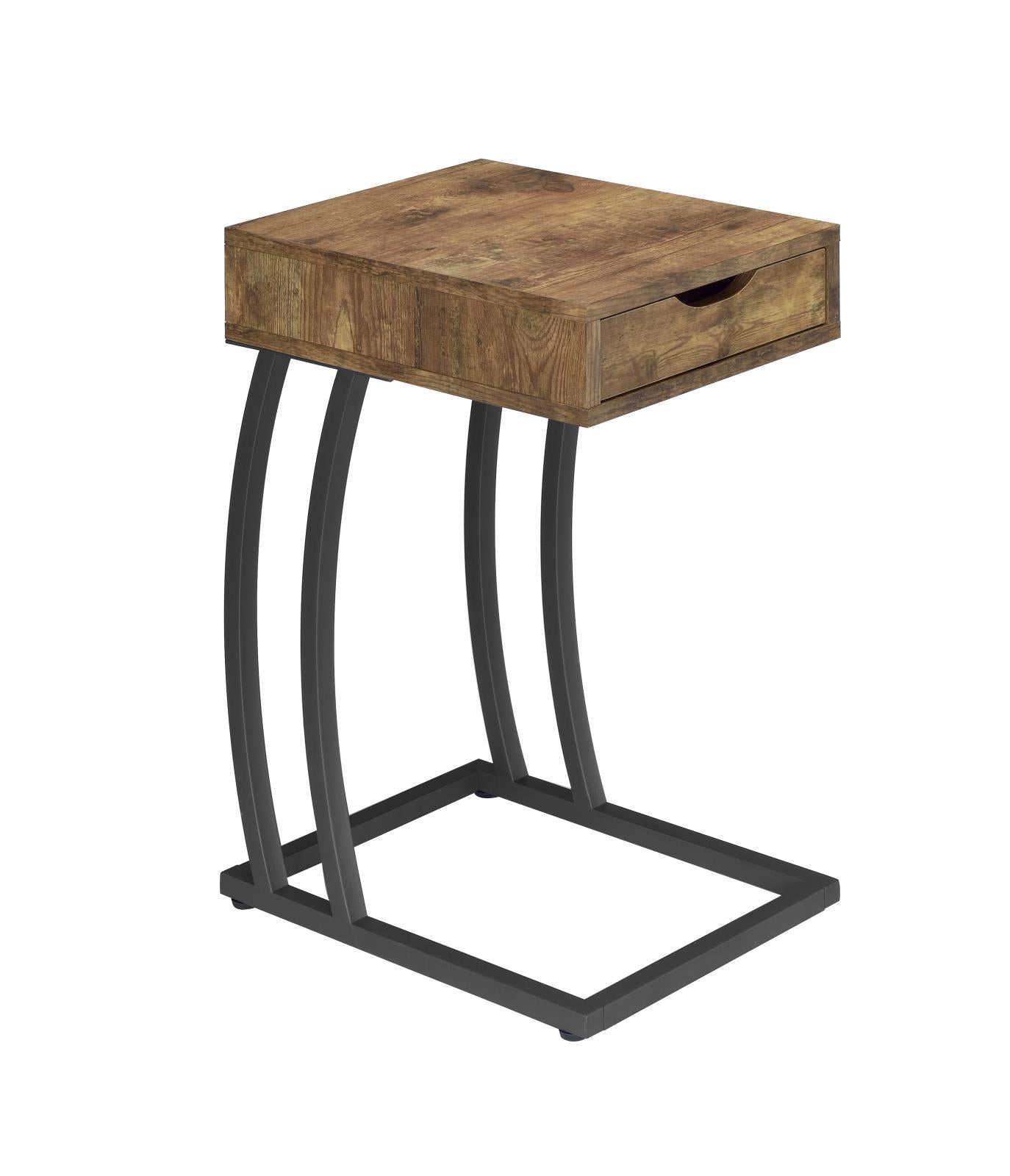 Troy Antique Nutmeg Accent Table with Power Outlet - 900577 - Bien Home Furniture & Electronics