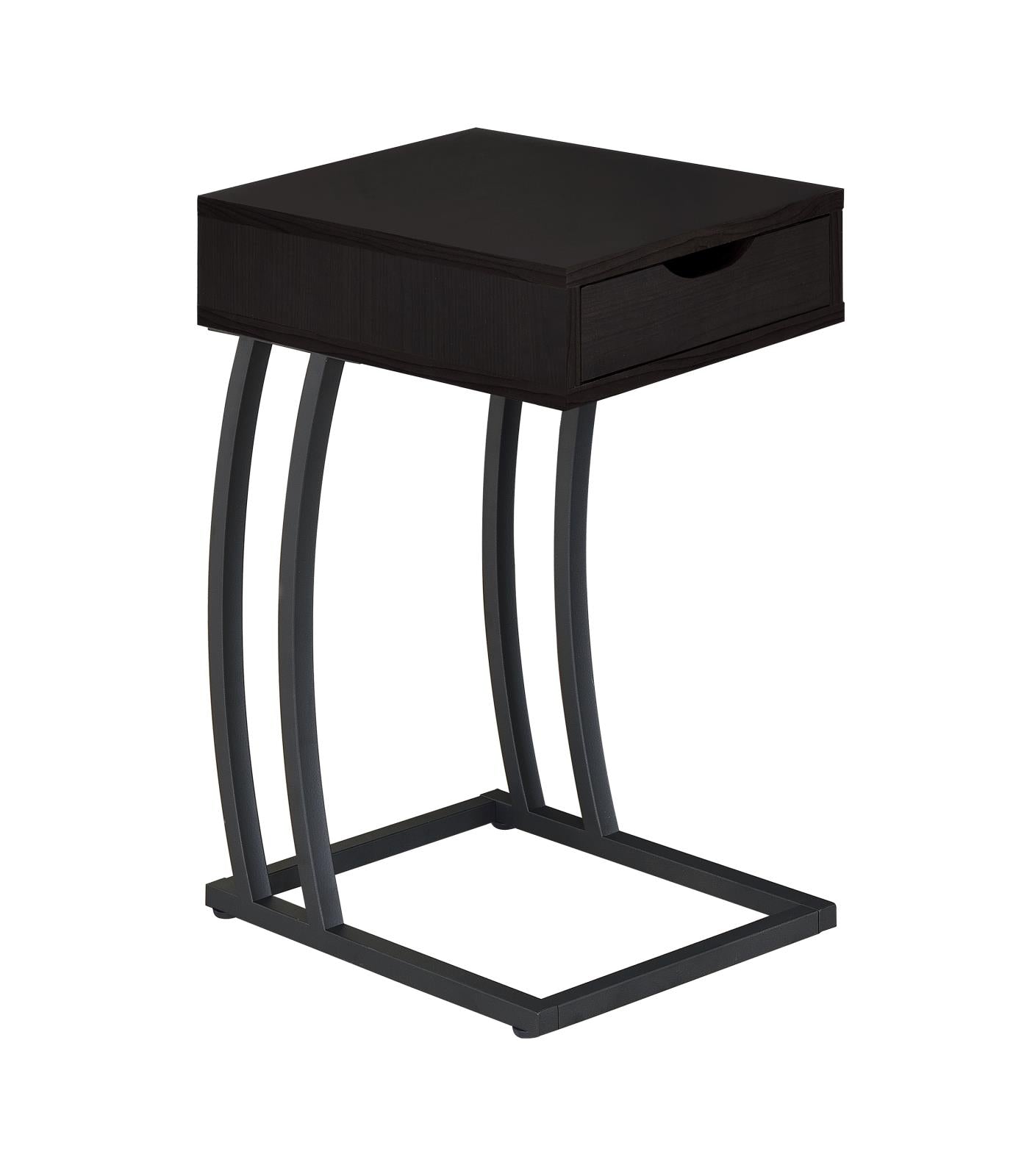 Troy Cappuccino Accent Table with Power Outlet - 900578 - Bien Home Furniture & Electronics