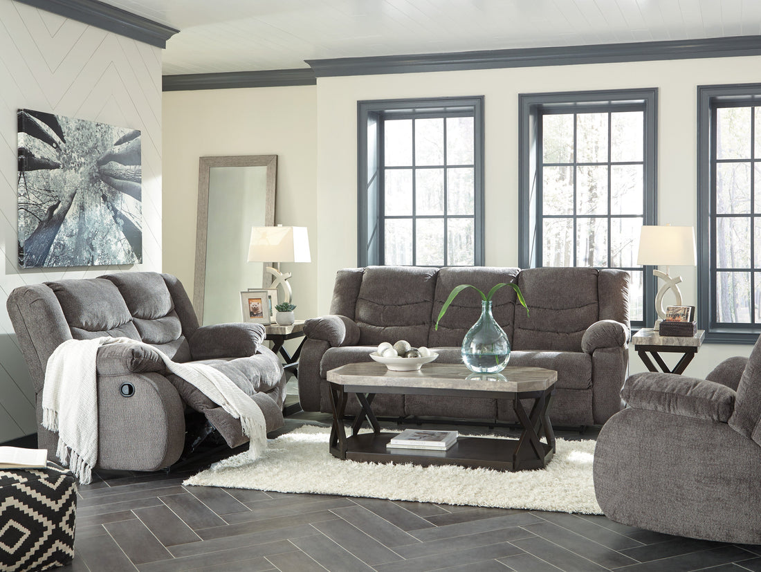 Tulen Gray Reclining Living Room Set - SET | 9860688 | 9860686 | 9860625 - Bien Home Furniture &amp; Electronics