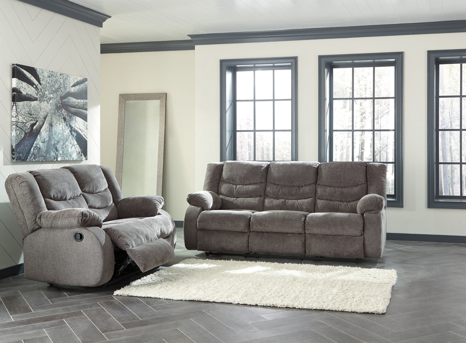 Tulen Gray Reclining Living Room Set - SET | 9860688 | 9860686 | 9860625 - Bien Home Furniture & Electronics
