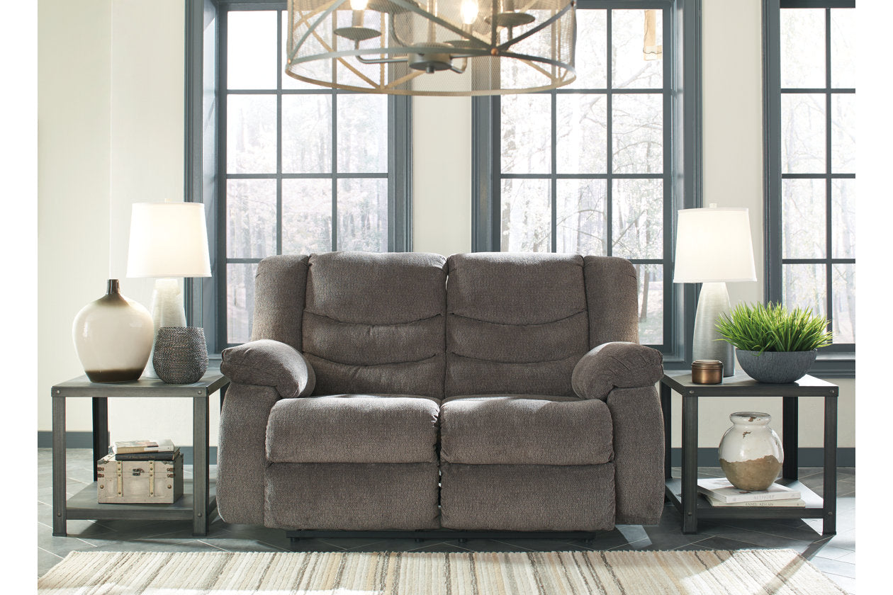 Tulen Gray Reclining Loveseat - 9860686 - Bien Home Furniture & Electronics