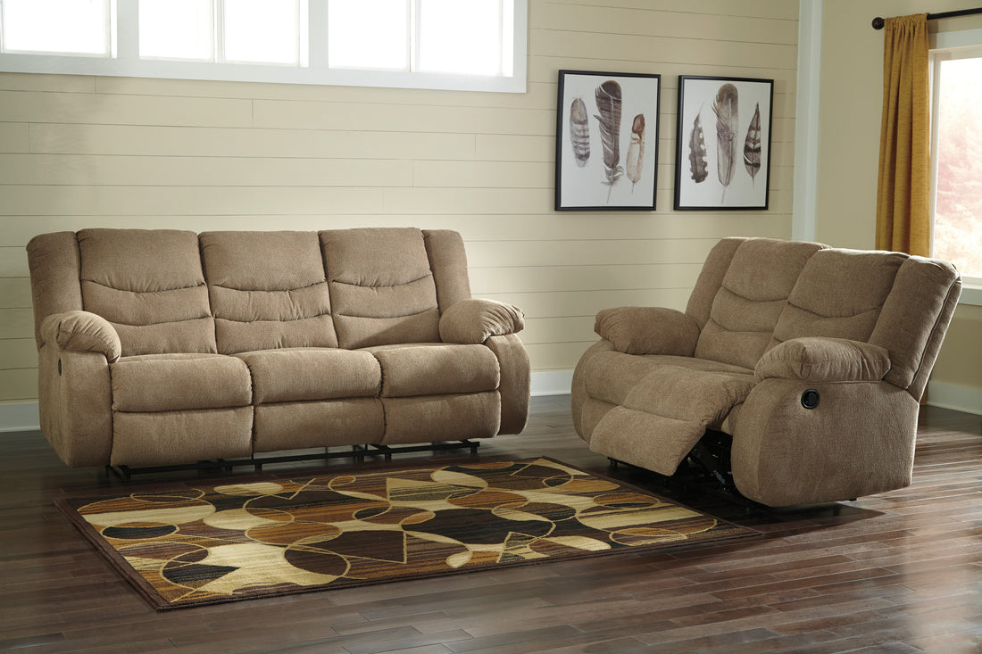 Tulen Mocha Reclining Living Room Set - SET | 9860488 | 9860486 - Bien Home Furniture &amp; Electronics