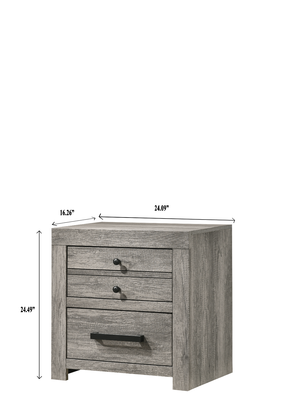 Tundra Gray Nightstand - B5520-2 - Bien Home Furniture & Electronics