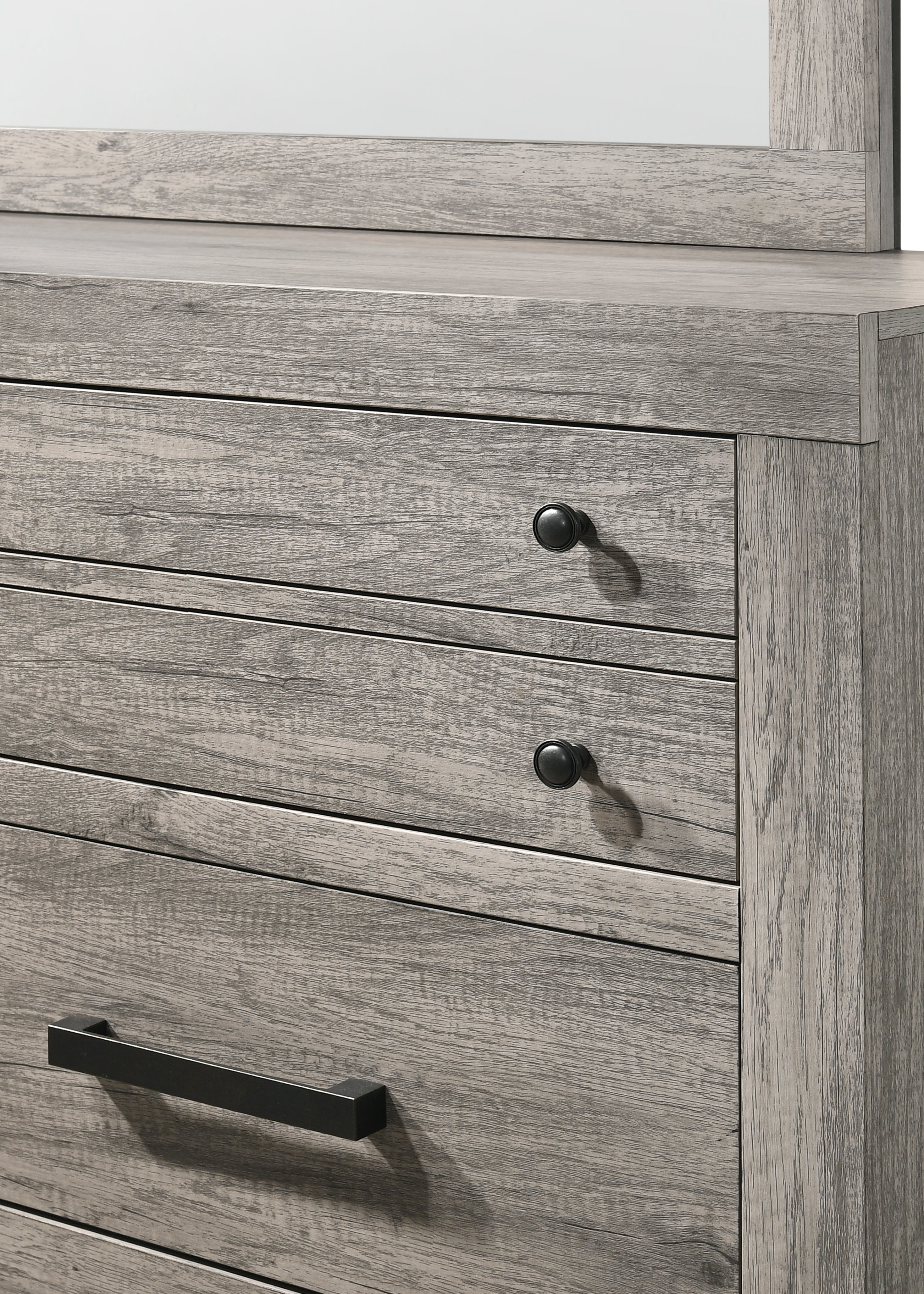 Tundra Gray Platform Bedroom Set - SET | B5520-Q-HBFB | B5520-KQ-RAIL | B5520-2 | B5520-4 - Bien Home Furniture & Electronics
