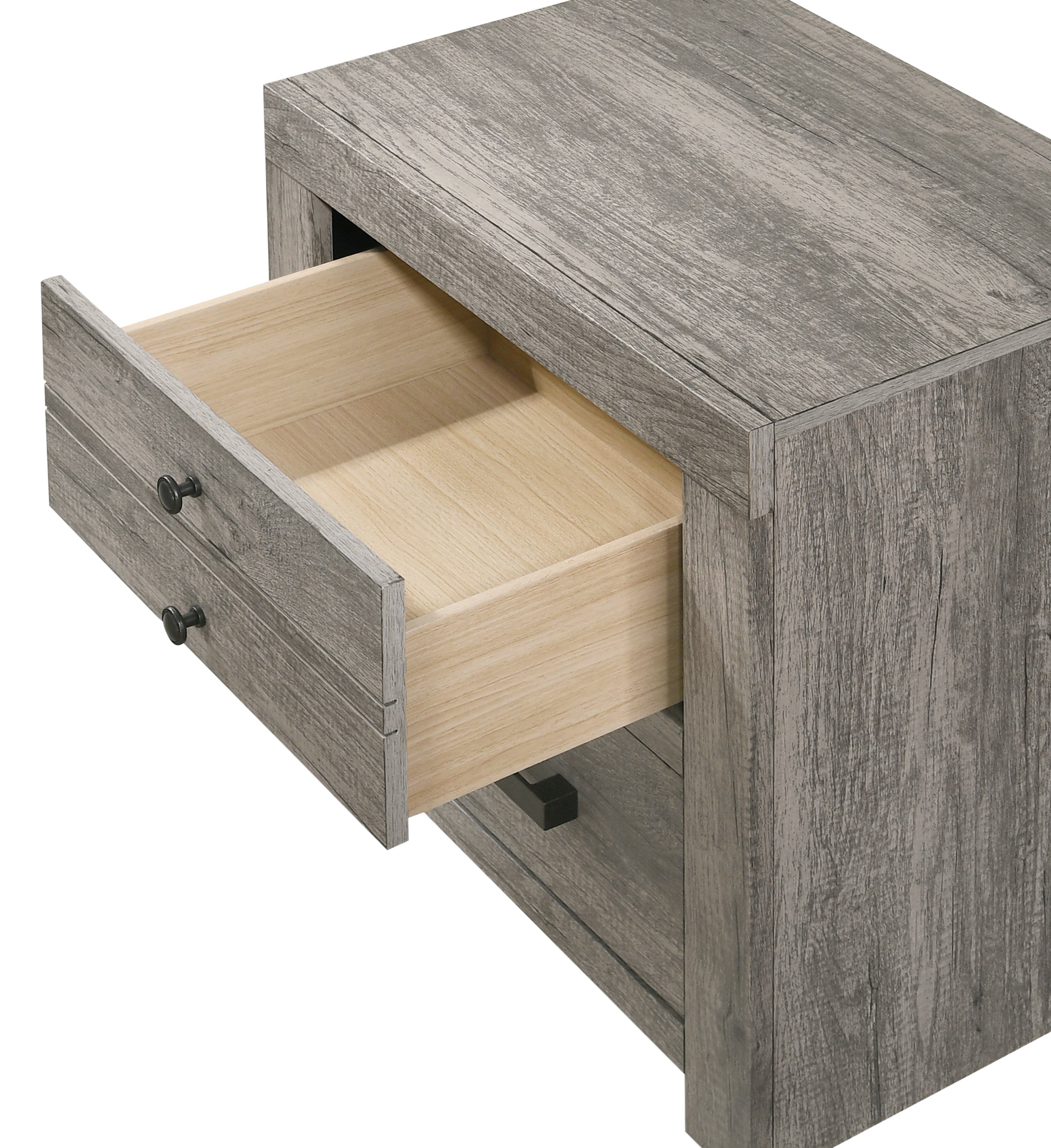Tundra Gray Platform Bedroom Set - SET | B5520-Q-HBFB | B5520-KQ-RAIL | B5520-2 | B5520-4 - Bien Home Furniture & Electronics