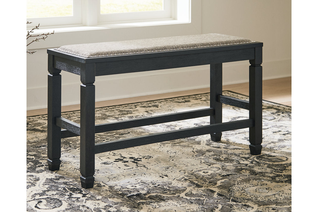 Tyler Creek Antique Black Counter Height Bench - D736-09 - Bien Home Furniture & Electronics