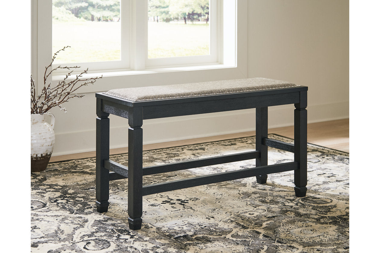 Tyler Creek Antique Black Counter Height Bench - D736-09 - Bien Home Furniture & Electronics