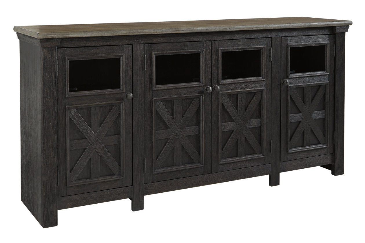 Tyler Creek Black/Gray 74" TV Stand - W736-68 - Bien Home Furniture & Electronics