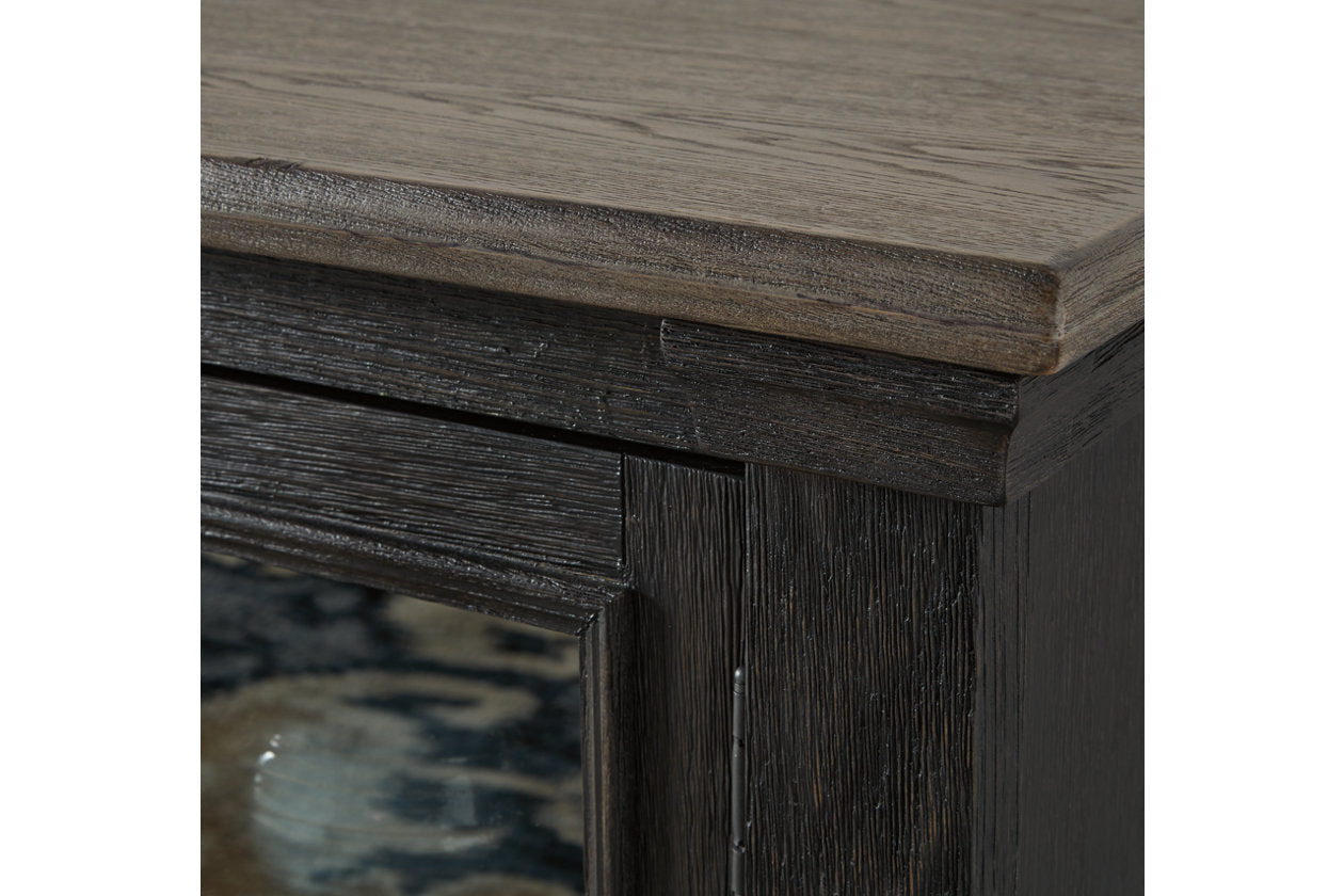 Tyler Creek Black/Gray 74" TV Stand - W736-68 - Bien Home Furniture & Electronics