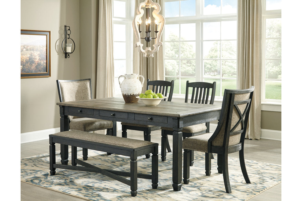 Tyler Creek Black/Grayish Brown Dining Bench - D736-00 - Bien Home Furniture & Electronics