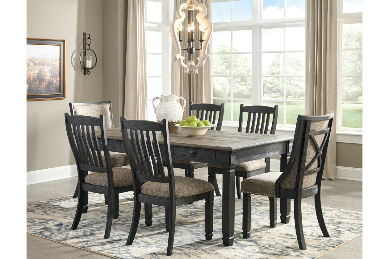 Tyler Creek Black/Grayish Brown Dining Chair, Set of 2 - D736-01 - Bien Home Furniture & Electronics