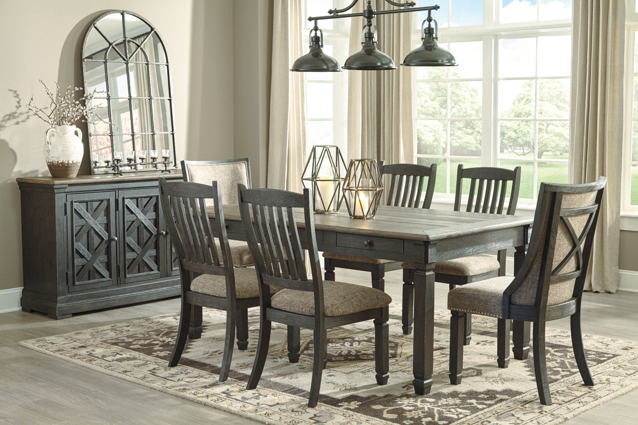 Tyler Creek Black/Grayish Brown Dining Chair, Set of 2 - D736-02 - Bien Home Furniture & Electronics