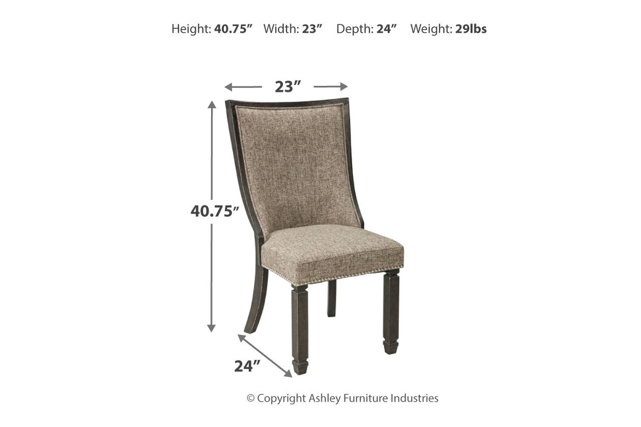 Tyler Creek Black/Grayish Brown Dining Chair, Set of 2 - D736-02 - Bien Home Furniture & Electronics