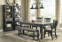 Tyler Creek Black/Grayish Brown Rectangular Dining Set - SET | D736-25 | D736-01(2) - Bien Home Furniture & Electronics
