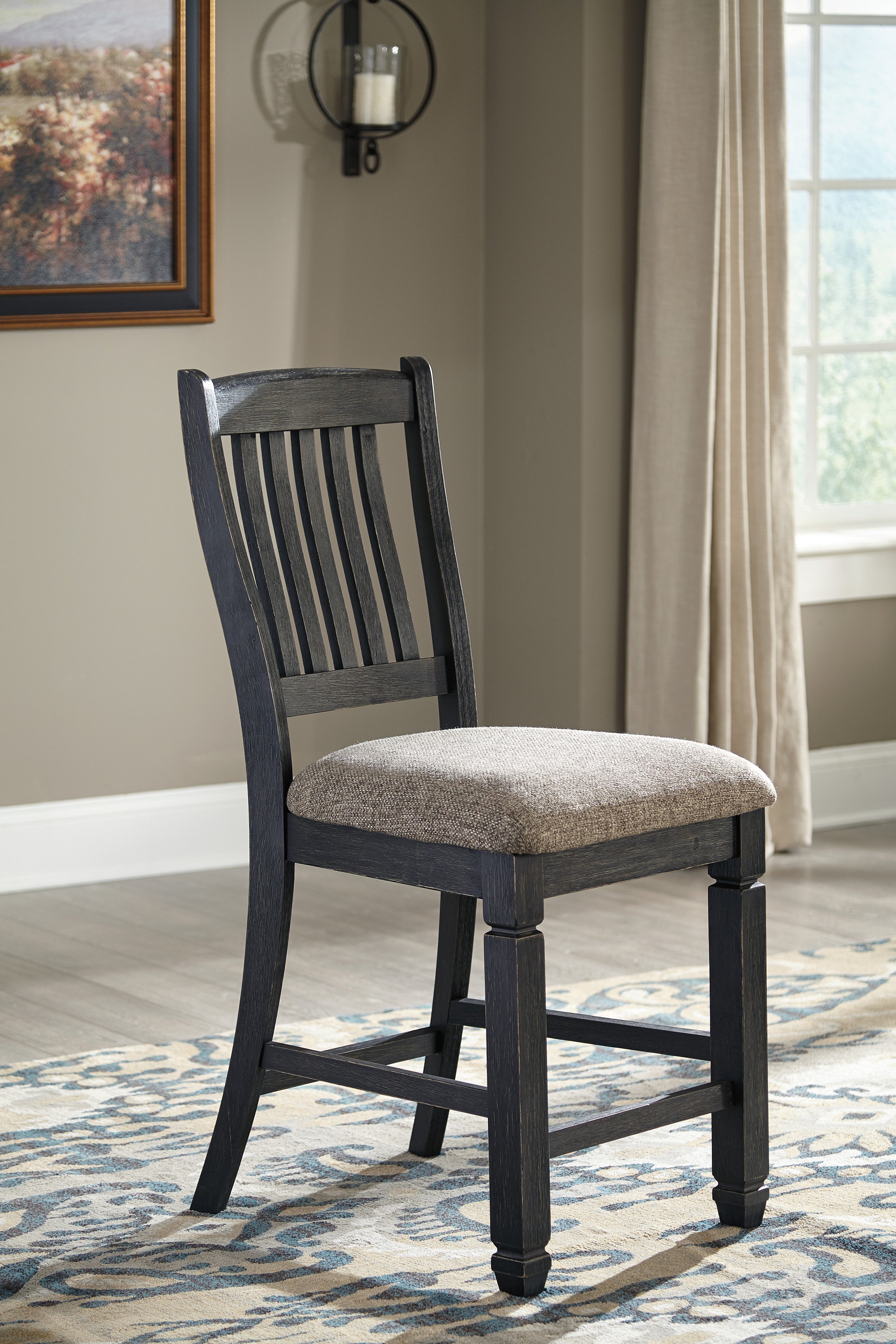Tyler Creek Black/Grayish Brown Rectangular Dining Set - SET | D736-25 | D736-01(2) - Bien Home Furniture & Electronics