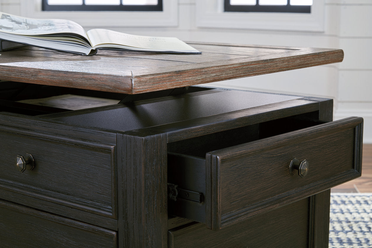 Tyler Creek Grayish Brown/Black Coffee Table with Lift Top - T736-20 - Bien Home Furniture & Electronics