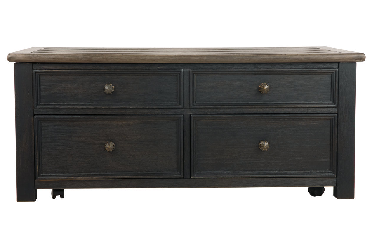 Tyler Creek Grayish Brown/Black Coffee Table with Lift Top - T736-20 - Bien Home Furniture & Electronics