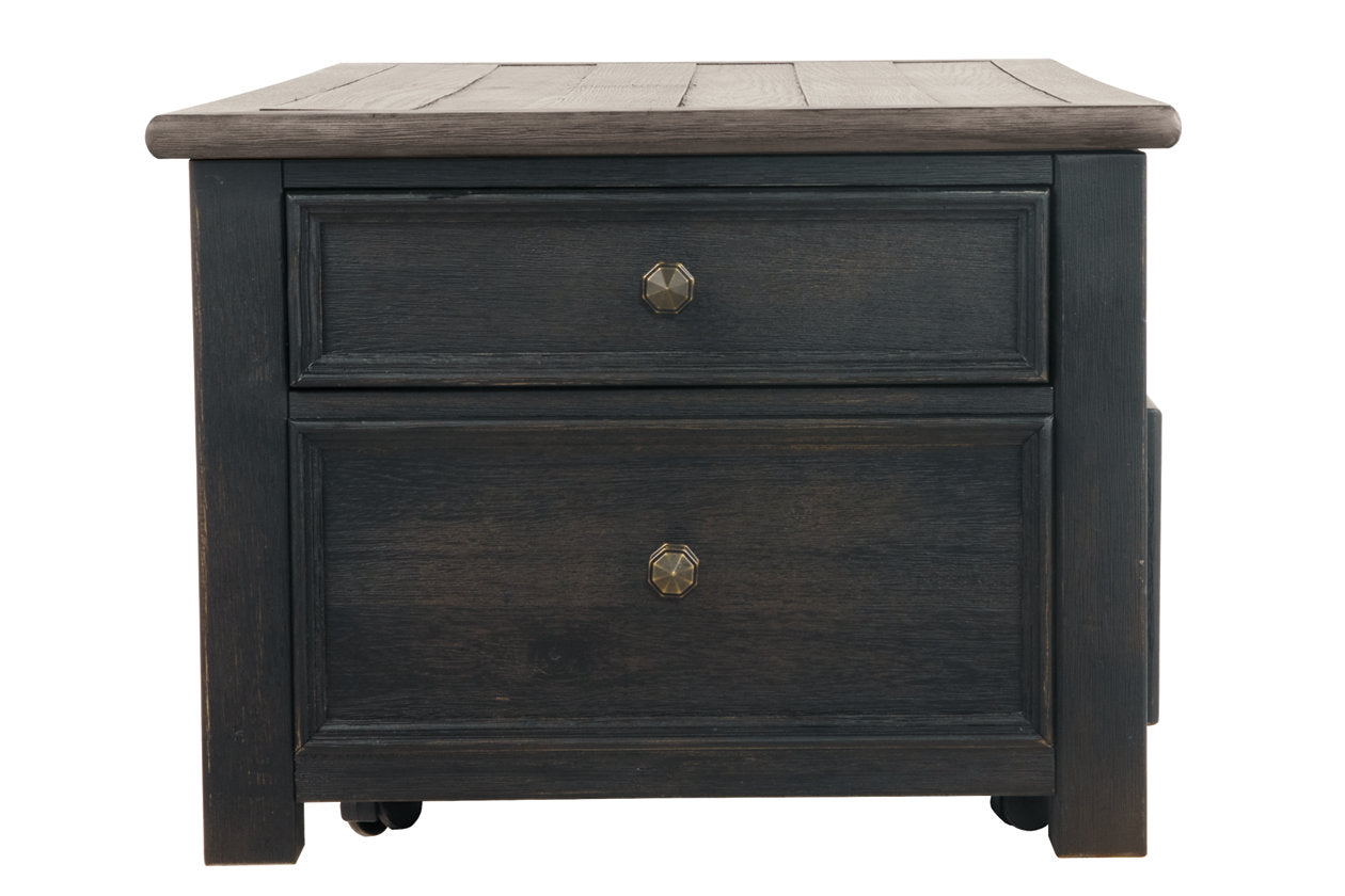 Tyler Creek Grayish Brown/Black Coffee Table with Lift Top - T736-20 - Bien Home Furniture & Electronics