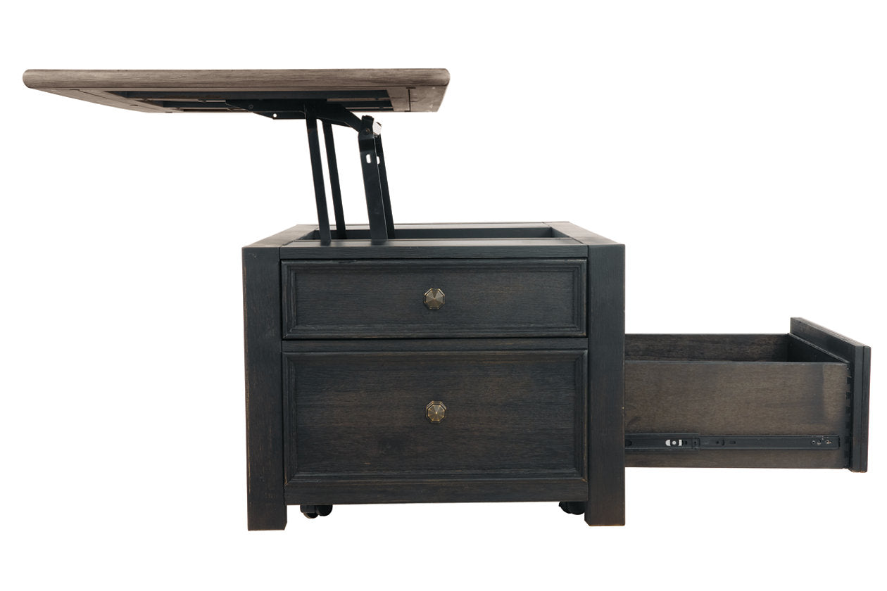 Tyler Creek Grayish Brown/Black Coffee Table with Lift Top - T736-20 - Bien Home Furniture & Electronics