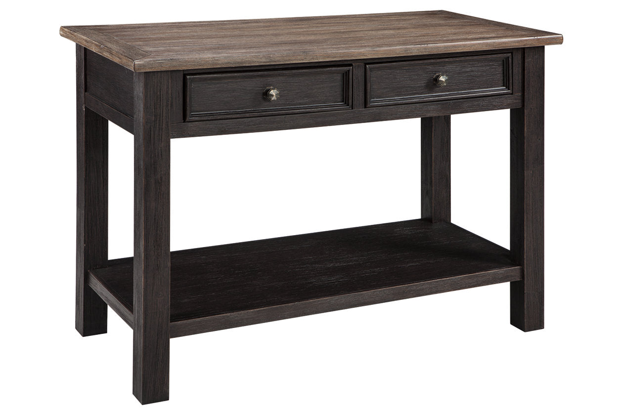 Tyler Creek Grayish Brown/Black Sofa/Console Table - T736-4 - Bien Home Furniture & Electronics