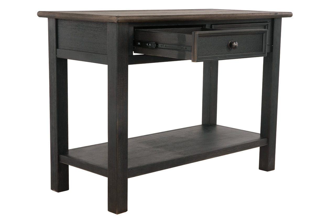 Tyler Creek Grayish Brown/Black Sofa/Console Table - T736-4 - Bien Home Furniture & Electronics