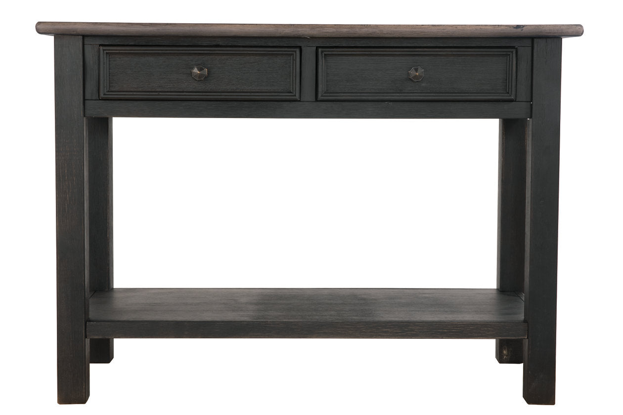 Tyler Creek Grayish Brown/Black Sofa/Console Table - T736-4 - Bien Home Furniture & Electronics