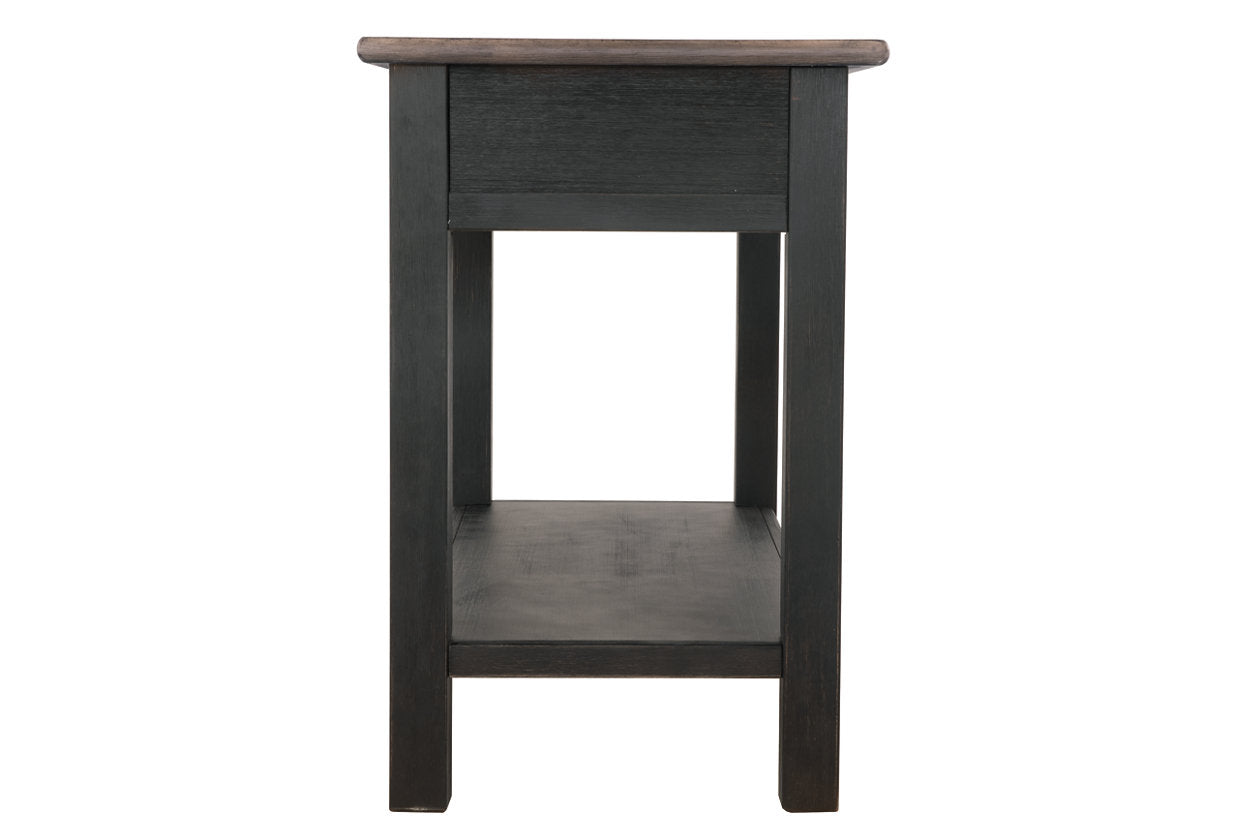 Tyler Creek Grayish Brown/Black Sofa/Console Table - T736-4 - Bien Home Furniture & Electronics