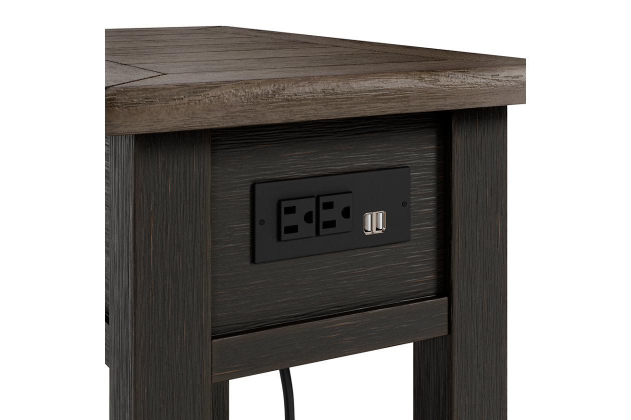 Tyler Creek Two-tone Chairside End Table - T736-107 - Bien Home Furniture & Electronics