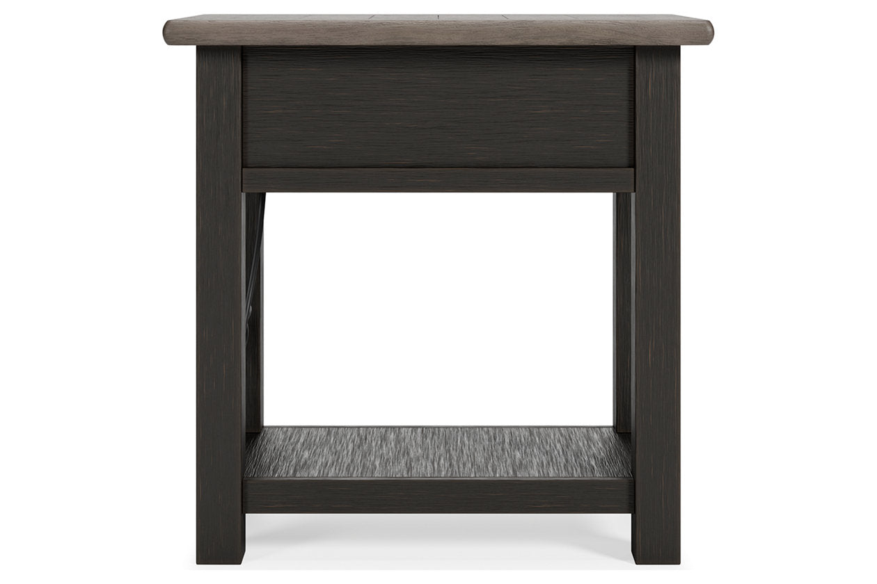 Tyler Creek Two-tone Chairside End Table - T736-107 - Bien Home Furniture & Electronics